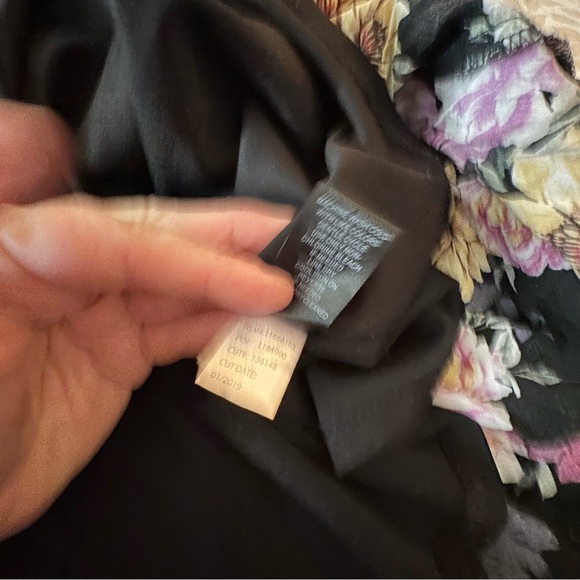 torrid Floral Black Pink Floral Figure Flattering Billowy Skirt Challis Dress 2X - Picture 13 of 16